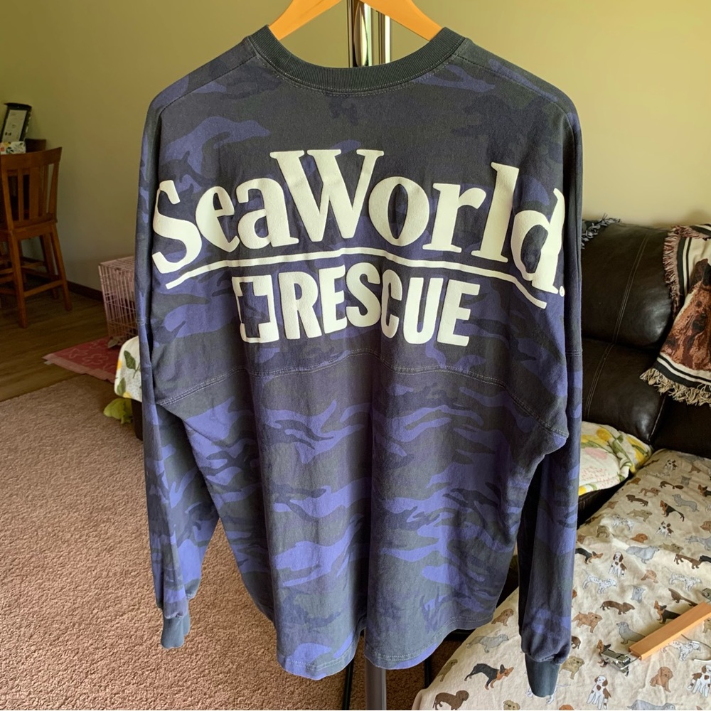 Spirit Jersey Sea World Camo Long Sleeve Tee Shirt